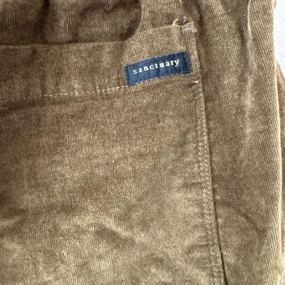 EUC Sanctuary Dark Green Soft Corduroy Mia Trooper Cargo Jogger - Picture 4 of 8